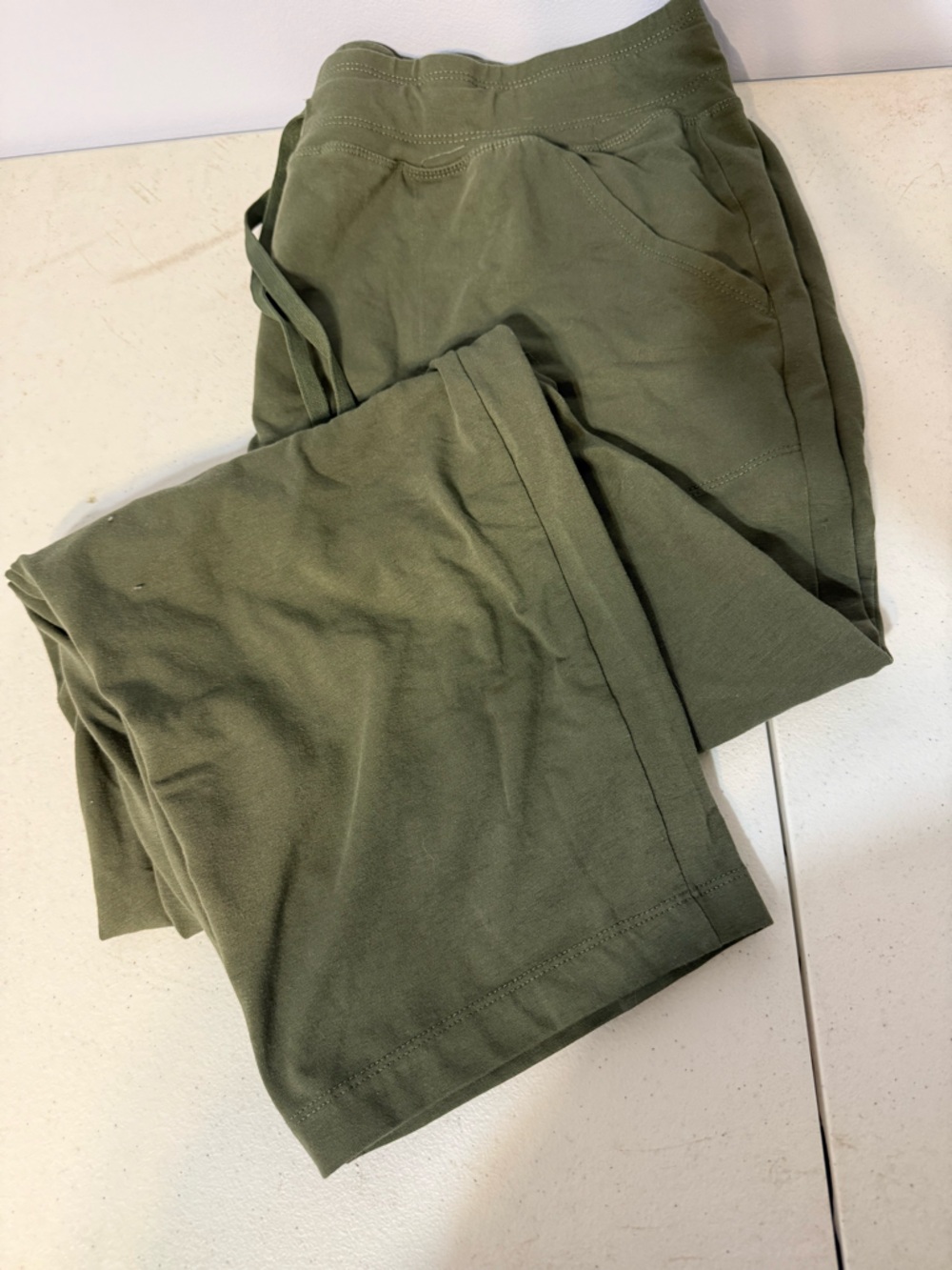Women’s Olive Green Drawstring Pants